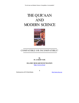 The Qur'aan and Modern Science