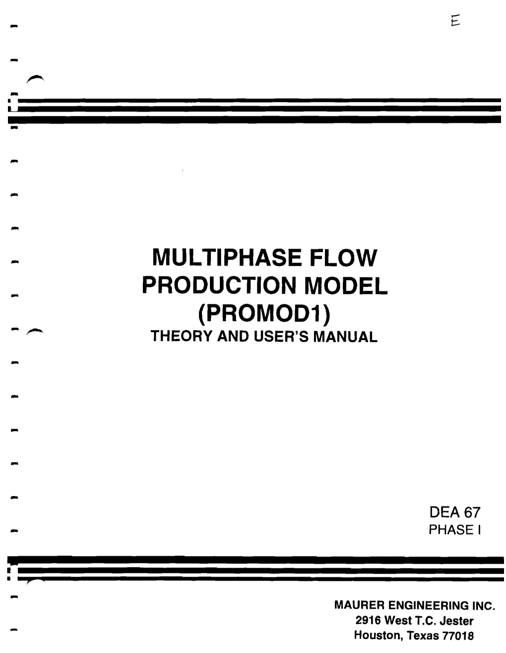 Multiphase Flow Production Model