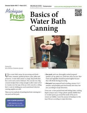 Basics of Water Bath Canning