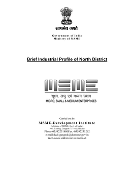 Brief Industrial Profile of North District