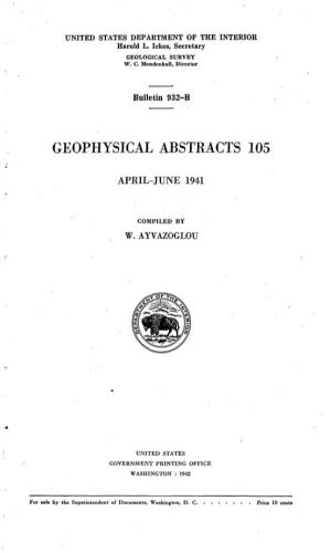 Geophysical Abstracts 105