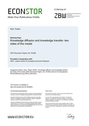 Knowledge Diffusion and Knowledge Transfer: Two Sides of the Medal