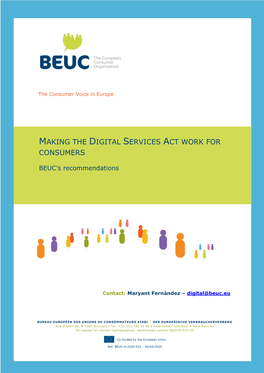 Making the Digital Services Act Work for Consumers