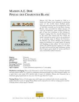 A.E. Dor Pineau Blanc