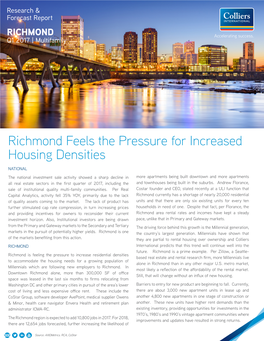 Richmond Feels the Pressure for Increased Housing Densities