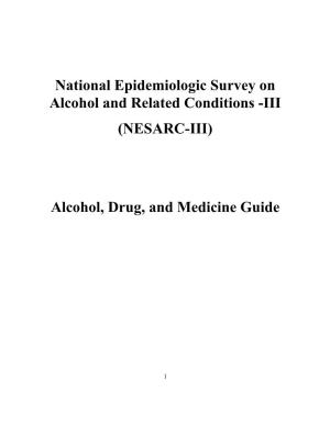 Alcohol, Drug, and Medicine Guide