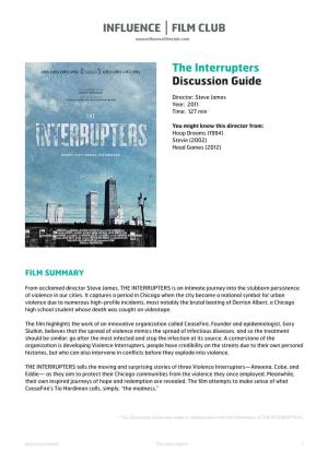 The Interrupters Discussion Guide