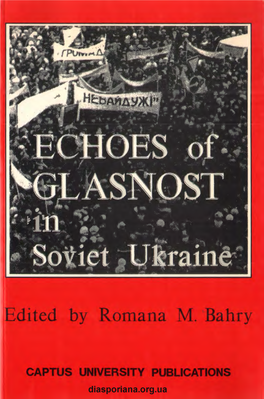 Glasnost in Soviet Ukrainian