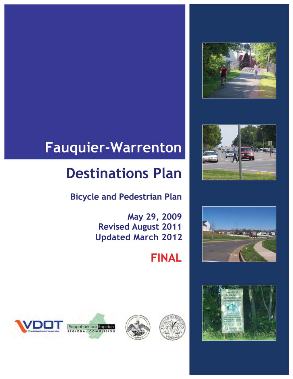 Fauquier-Warrenton Destinations Plan Table of Contents