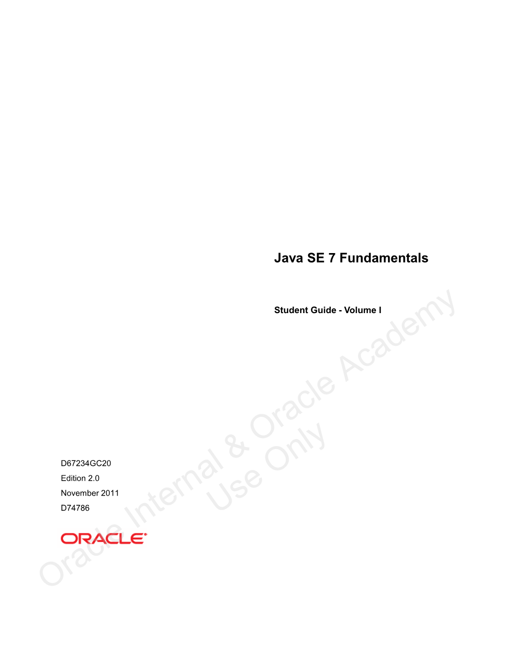 Java SE 7 Fundamentals