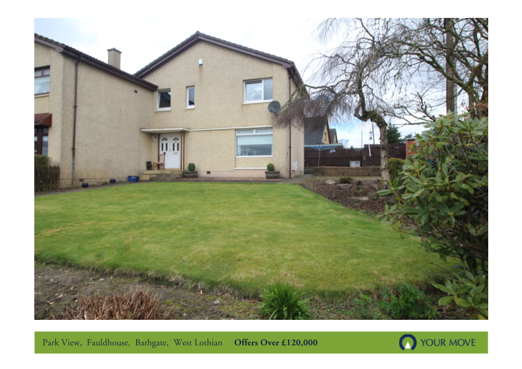 Park View, Fauldhouse, Bathgate, West Lothian Offers Over £120,000