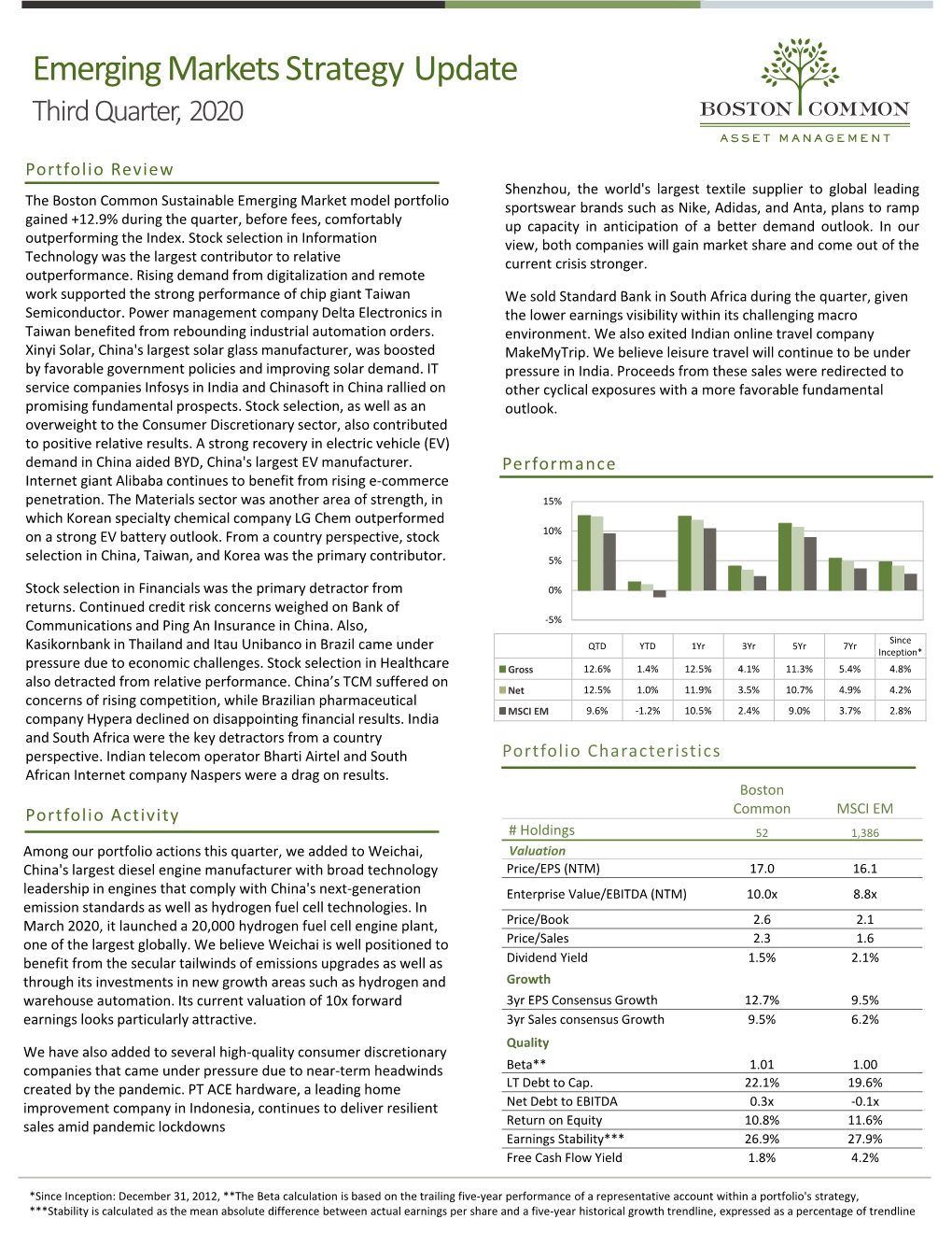 Emerging Markets Strategy Update Third Quarter, 2020