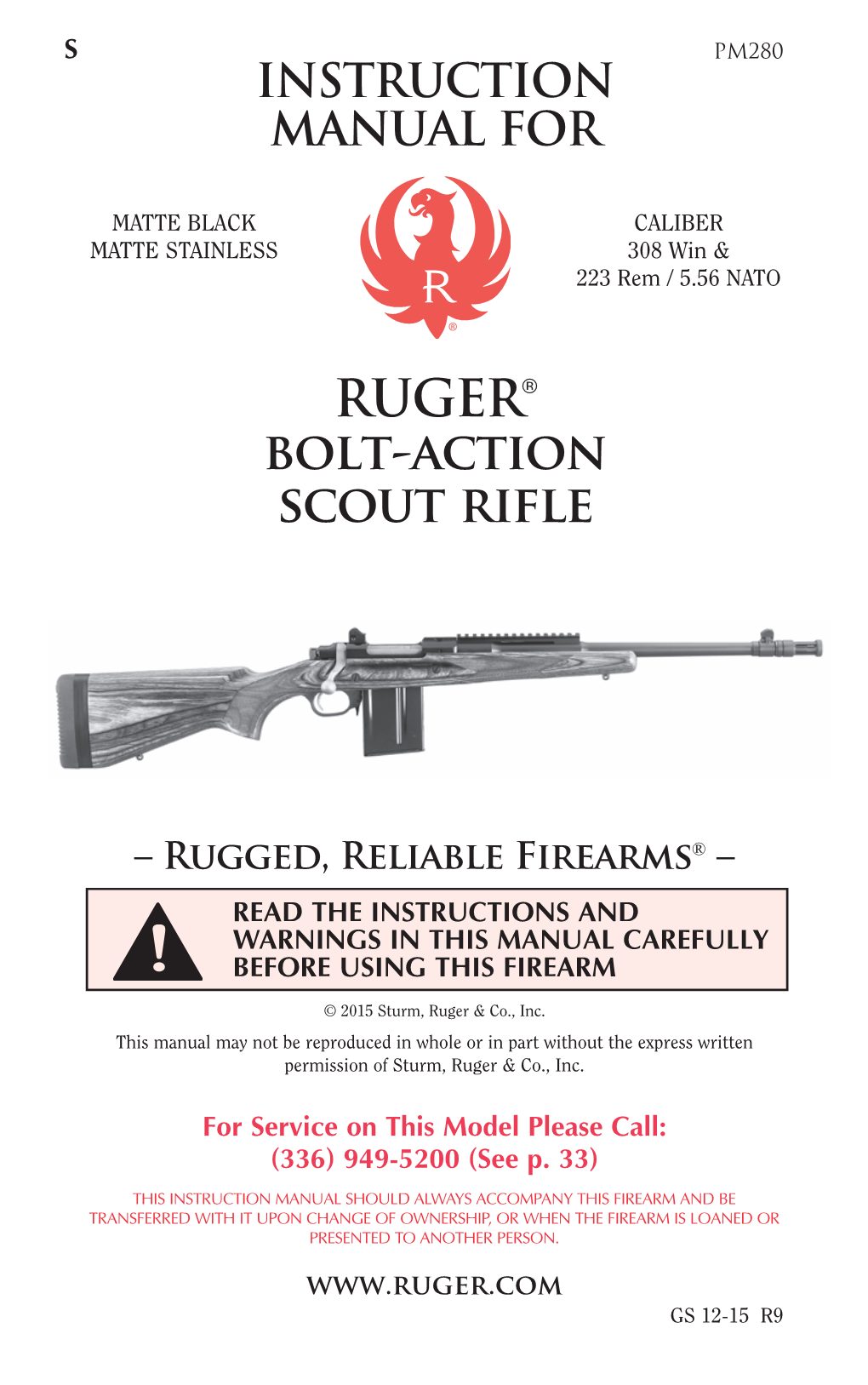 Scout Rifle Instruction Manual
