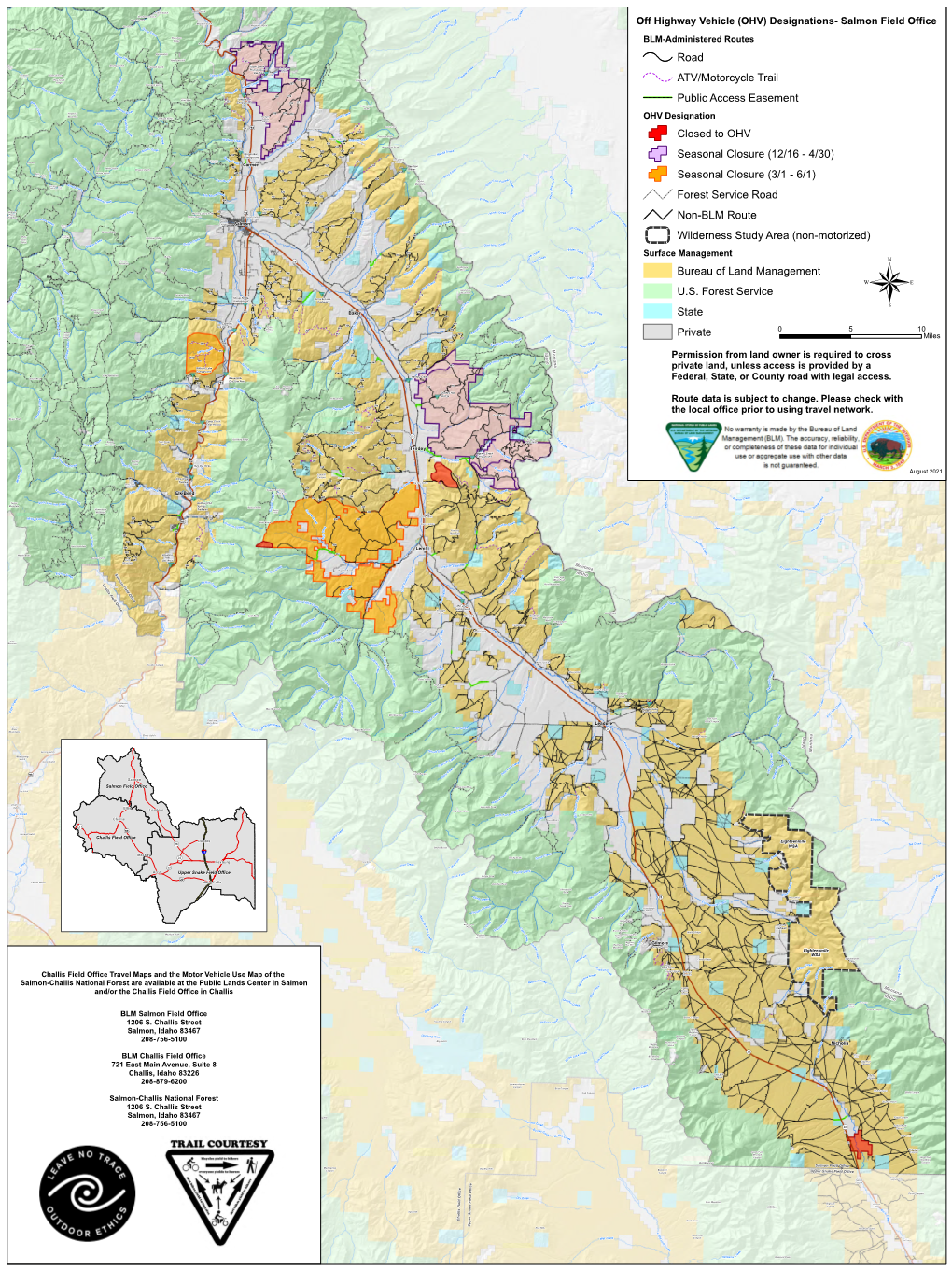 Salmon Field Office OHV Designation