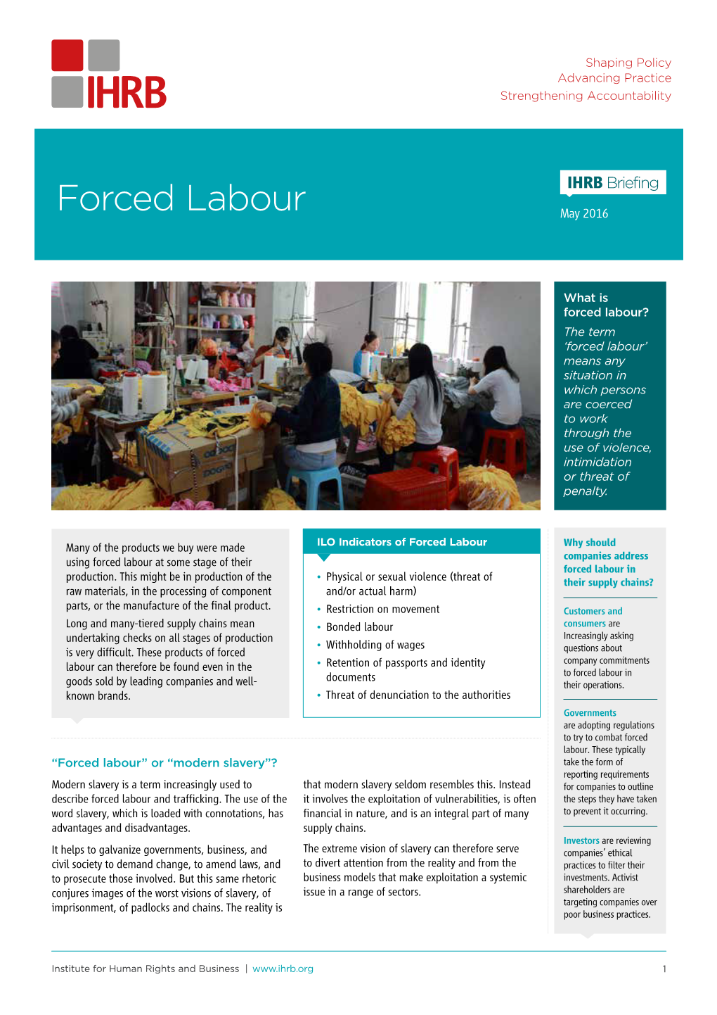 Forced Labour May 2016