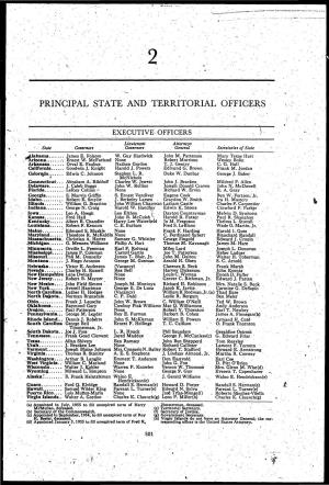 State and Territorial Officers