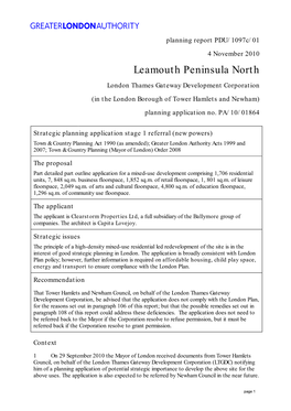 Leamouth Peninsula North