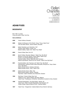 Adam Fuss Biography