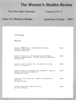 The Women's Studies Review