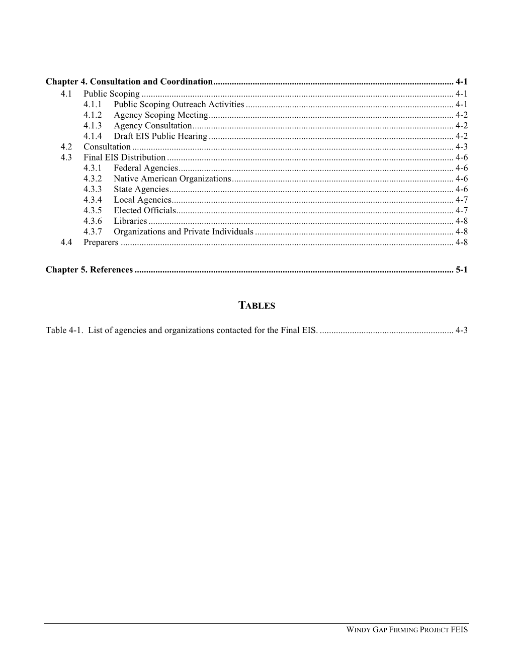 Chapter 4. Consultation and Coordination