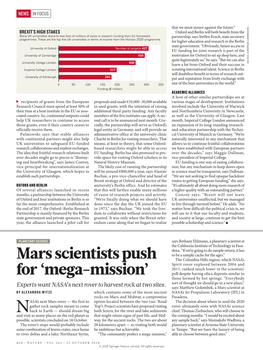 Mars Scientists Push for 'Mega-Mission'