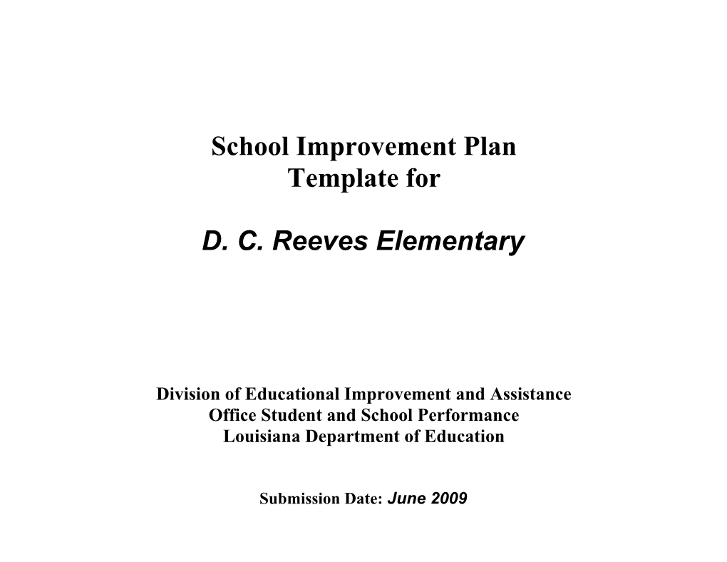 School Improvement Plan s6