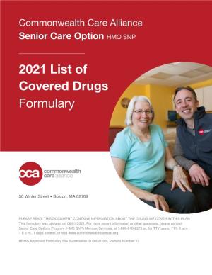 CCA Senior Care Options Formulary