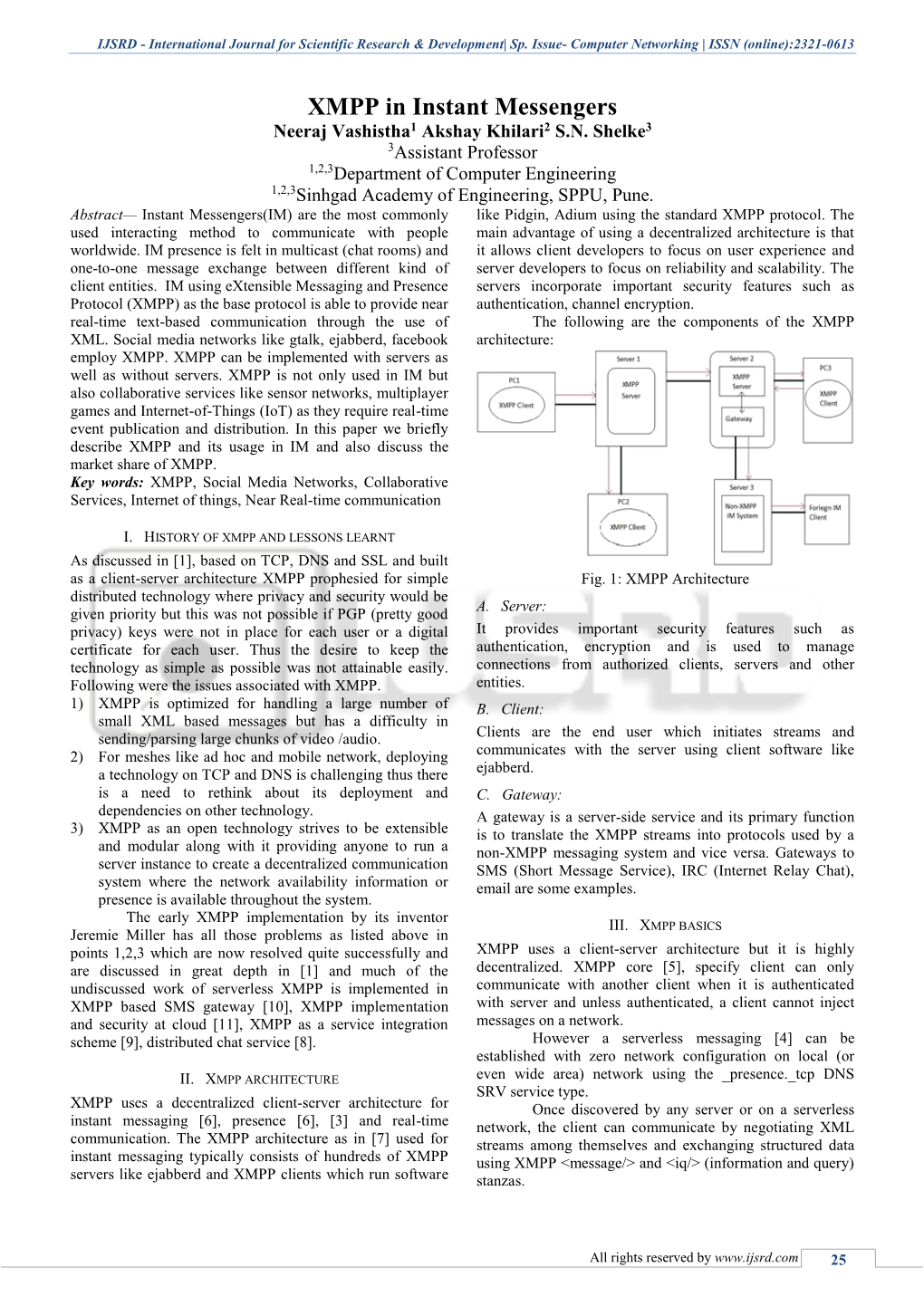 International Journal for Scientific Research & Development| Sp. Issue- Computer Networking | ISSN (Online):2321-061