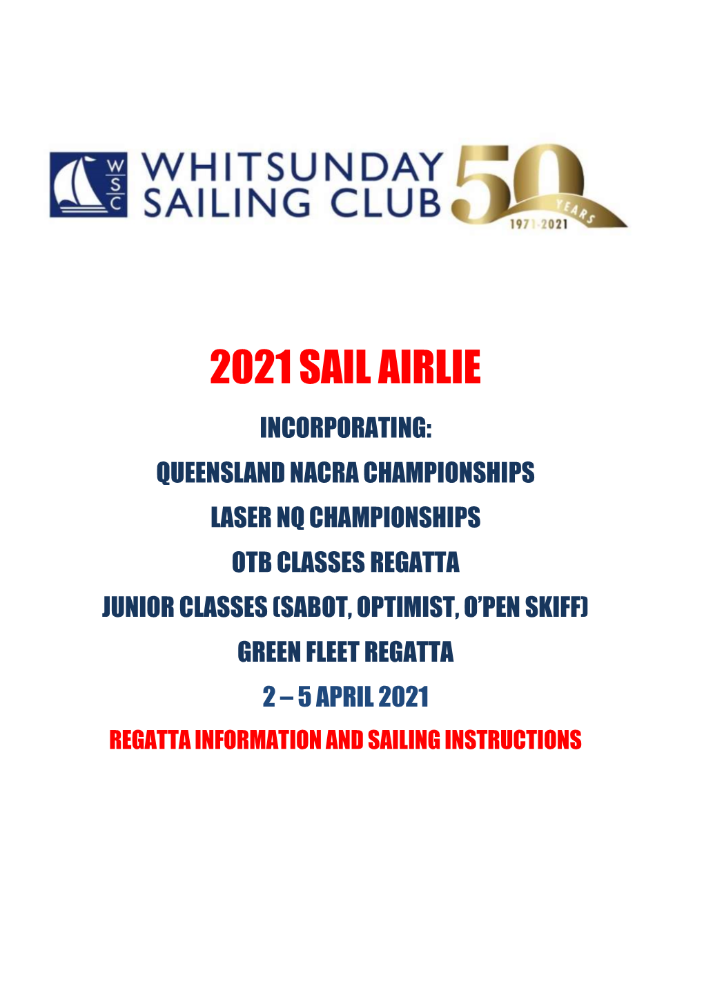 Sail Airlie 2021