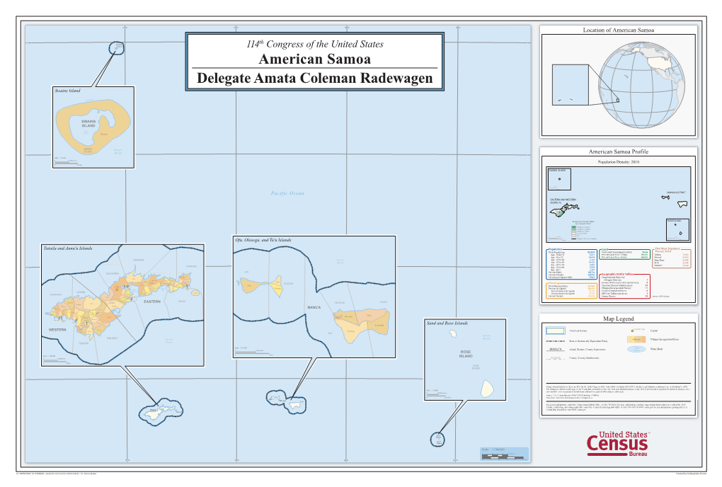 American Samoa Delegate Amata Coleman Radewagen Swains Island