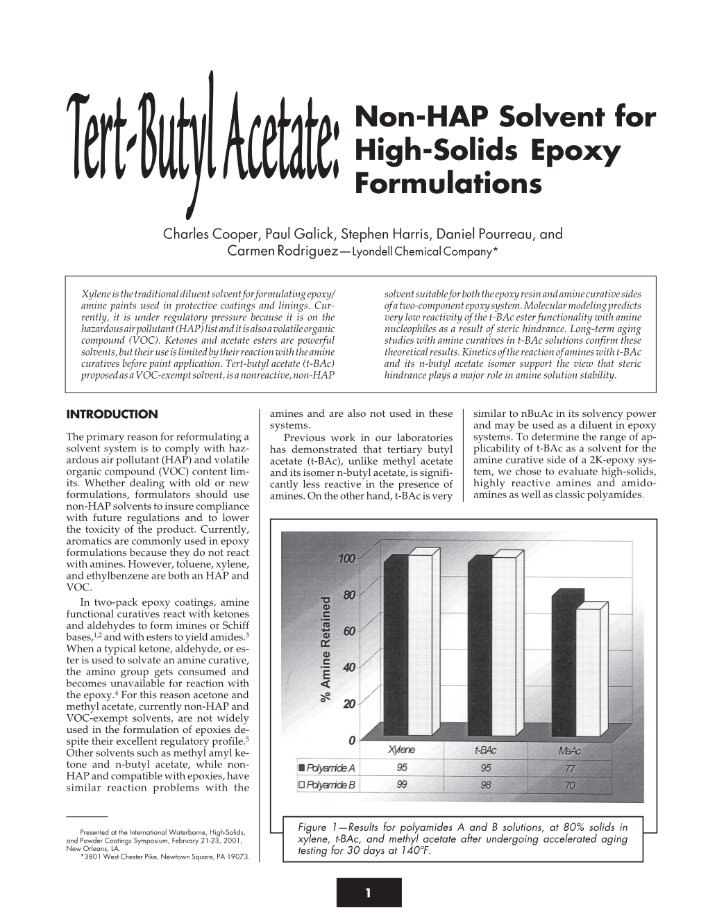 Tert-Butyl Acetate: Non-HAP Solvent