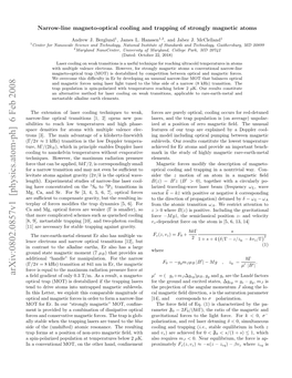 Arxiv:0802.0857V1 [Physics.Atom-Ph] 6 Feb 2008