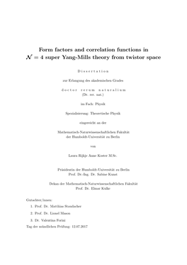 Form Factors and Correlation Functions in N=4 Super Yang-Mills Theory From