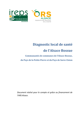 Diagnostic Local De Santé De L'alsace Bossue