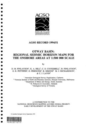 Agso Record 1994/51 Otway Basin