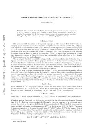 Affine Grassmannians in A1-Algebraic Topology