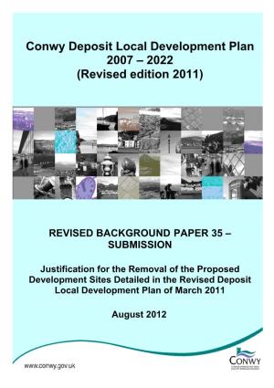 BP35 Justification for the Removal of Proposed Development Sites