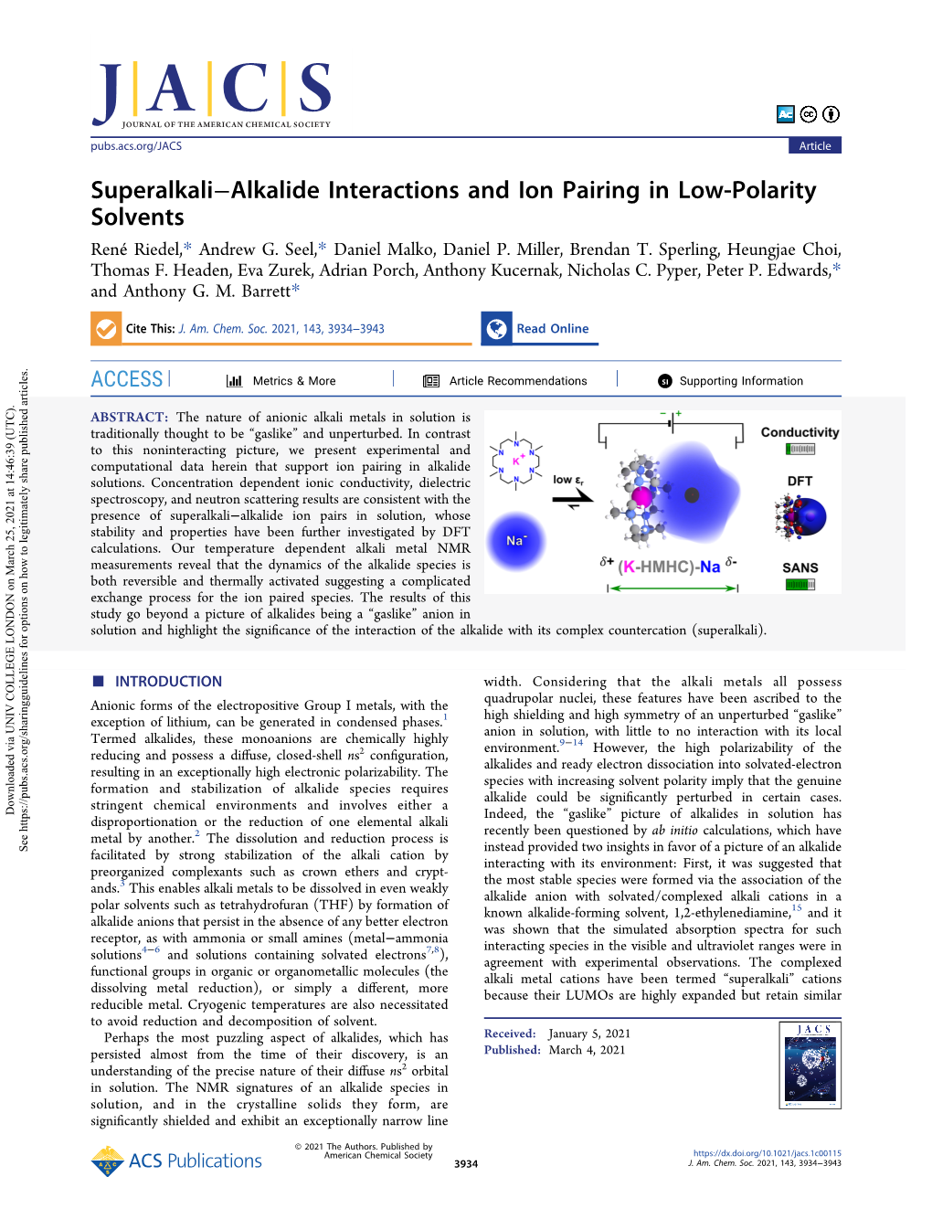 Superalkali–Alkalide Interactions and Ion Pairing in Low-Polarity Solvents