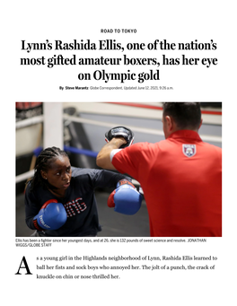Lynn's Rashida Ellis, One of the Nation...Eye on Olympic Gold