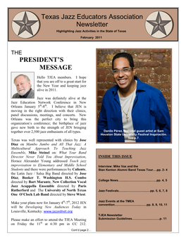 February 2011 Newsletter