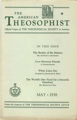 JL HEOS O PH I ST Official Organ of the THEOSOPHICAL SOCIETY in America