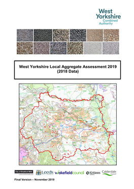 West Yorkshire Local Aggregate Assessment 2019 (2018 Data)