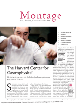 The Harvard Center for Gastrophysics?