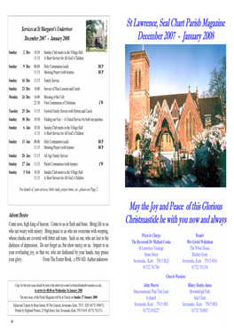 St Lawrence, Seal Chart Parish Magazine December 2007