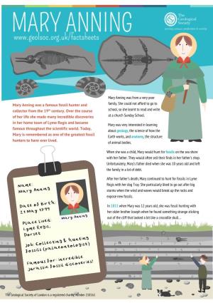 Mary Anning Was a Famous Fossil Hunter and Collector from the 19Th