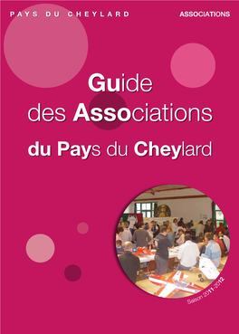 Guide Des Associations Du Pays Du Cheylard