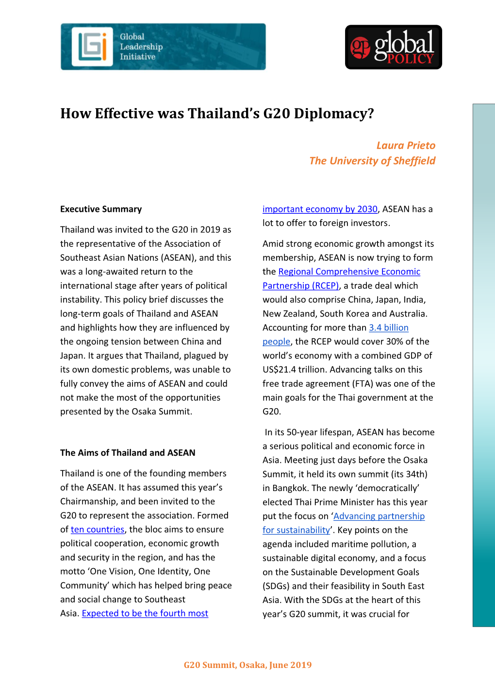 How Effective Was Thailand's G20 Summit Diplomacy