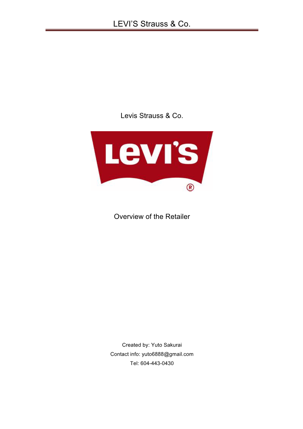 LEVI's Strauss &