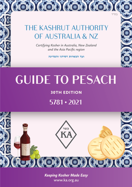Complete Pesach Guide 2021 As