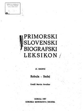 Primorski Slovenski Biografski Leksikon